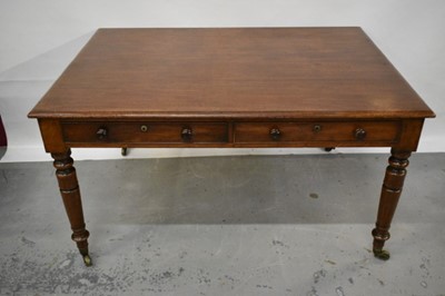 Lot 1476 - Victorian mahogany library table