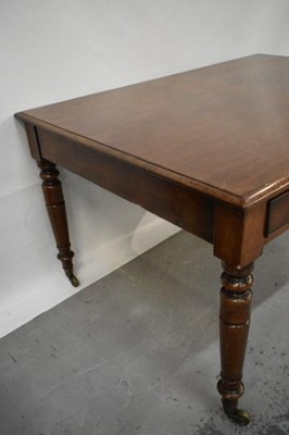 Lot 1476 - Victorian mahogany library table