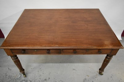 Lot 1476 - Victorian mahogany library table