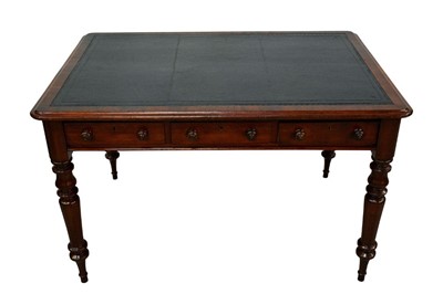 Lot 1474 - 19th century mahogany library table