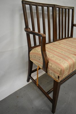 Lot 1480 - Mahogany twin seater chair back settee