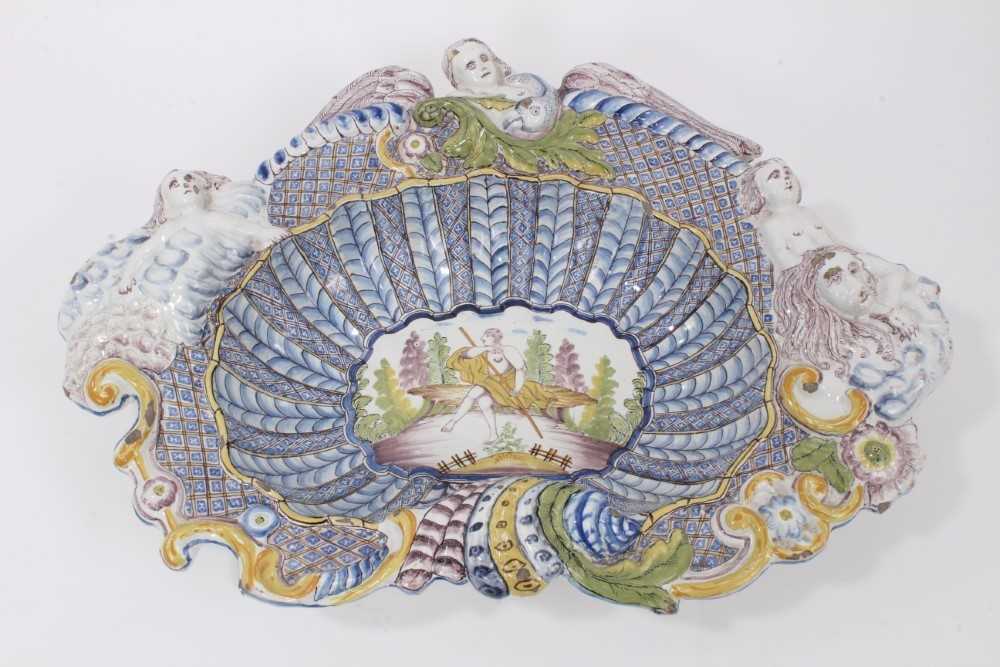 Lot 13 - A late 18th/early 19th century German faience