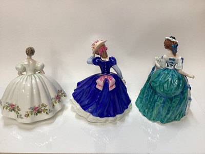 Lot 1190 - Six Royal Doulton figurines, all boxed