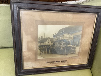 Lot 547 - Of local interest - Colchester Angling Society, photograph. Framed