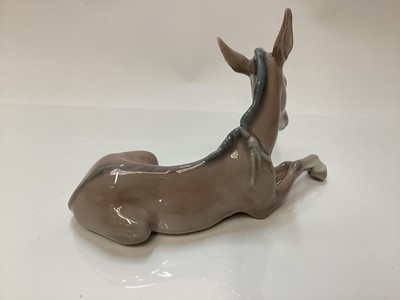 Lot 1122 - Ten various porcelain models, various manufacturers including Lladro Horse and a Russian horse