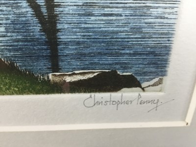 Lot 135 - Christopher Penny (1947-2001) artist's proof lithograph entitled North Bridge, signed, framed and glazed
