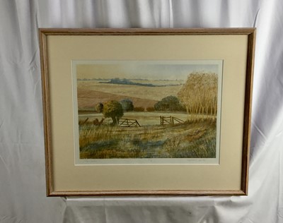 Lot 134 - Michael Carlo (b. 1945) signed print entitled The Valley I, numbered 8/75, framed and glazed