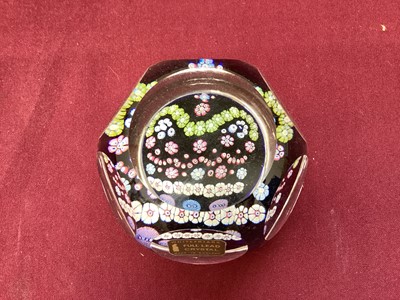 Lot 1160 - Whitefriars full lead crystal Silver Jubilee 1977 paperweight