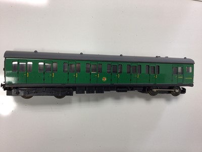 Lot 92 - Hornby Duplo 2 railBR black Early Emblem  2-6- 4 Class 4MT tank locomotive 80008, boxed 2218, BR green 3 rail Electric Motorcoach, boxed 3250 and BR lined green 3 rail EDL11 "Silver King" 60016, bo...