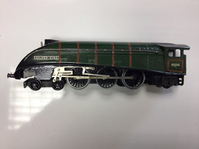 Lot 93 - Hornby OO gauge unboxed Class A4 locomotives including BR blue 'Lord Farringdon" 60034, LNER blue "Sir Nigel Gresley" 4498 both with tenders and Hornby Meccano 'Silver King" 60016 (3)