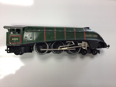 Lot 93 - Hornby OO gauge unboxed Class A4 locomotives including BR blue 'Lord Farringdon" 60034, LNER blue "Sir Nigel Gresley" 4498 both with tenders and Hornby Meccano 'Silver King" 60016 (3)