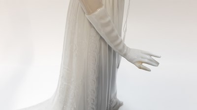 Lot 1167 - Impressive Lladro porcelain figure group of a Bride and two Bridesmaids, 35cm high, 28cm wide