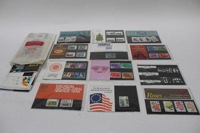 Lot 1432 - Stamps selection of GB Presentation Packs and FDCs, kilowear and a framed sheet