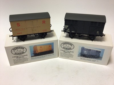 Lot 316 - Parkside Dundas O gauge SR & GWR constructed wagon kits (4)