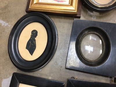 Lot 53 - Box of silhouettes and frames