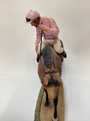 Lot 1191 - The Hamilton Collection horse and jockey entitled On Parade from The Thoroughbred Champion Collection, sculpted by David Geenty, 25cm high