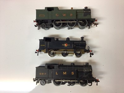 Lot 279 - Trix OO gauge 3 Rail unboxed  tender locomotives including LMS maroon 4-6-2 'Princess' 6201, SR lined green 4-4-0 658, LMS maroon 4-4-0 1169, SR lined green 4-4-0 911, LNER green 4-4-0 298, BR line...