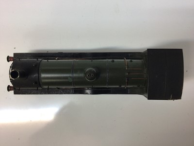 Lot 311 - Hand built SR green 4-4-0 tender locomotive 312 by Claude Standfast signed 1954, constructed BR lined green 4-6-0 'King Richard I' tender locomotive 6027, Hornby Duplo BR green diesel 'Crepello' D9...