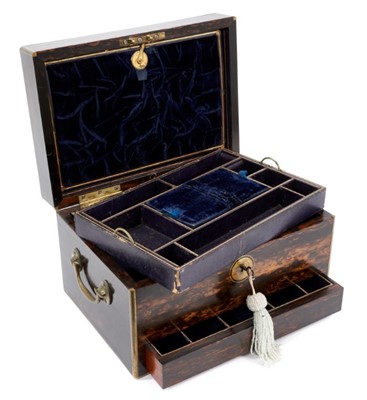 Lot 767 - Victorian coromandel jewellery box by Austin of Dublin