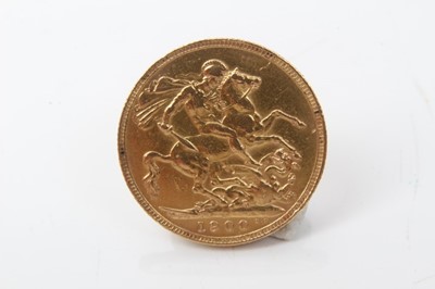 Lot 23 - G.B. - Gold Sovereign Victoria OH 1900P GF (1 coin)