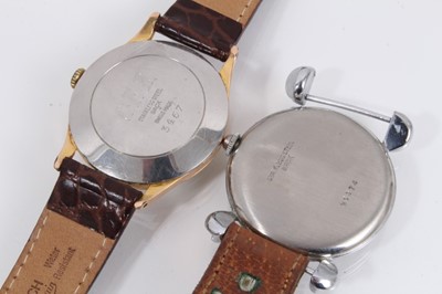 Lot 867 - Victorian silver cased pocket watch, Henex watch and Roamer Supr-Shock wristwatch