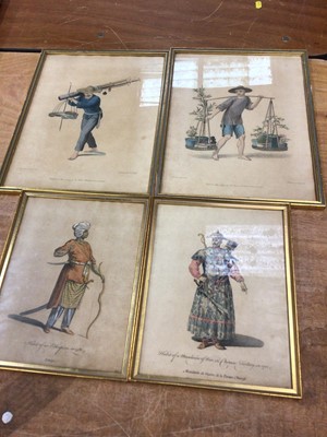 Lot 14 - A group of prints of characters in exotic costume