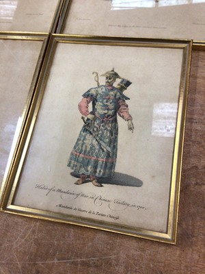 Lot 14 - A group of prints of characters in exotic costume