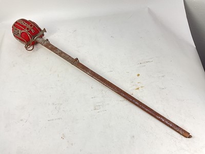 Lot 803 - Edward VII Scottish officer's claymore sword with steel basket guard