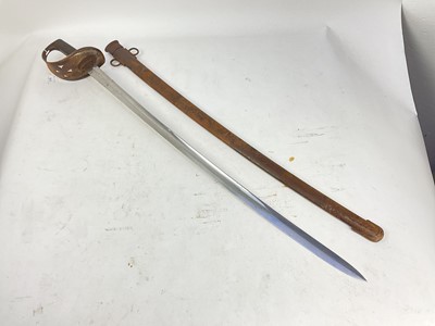 Lot 815 - Victorian 1885 Pattern Cavalry trooper's sword with scabbard