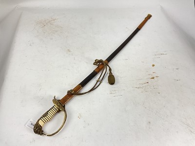 Lot 819 - Imperial German Naval Officer's dress sword with lions head pommel