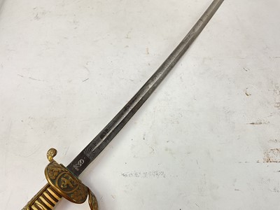 Lot 820 - 1920s German Naval Officer's dress sword by WKC