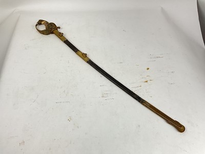 Lot 820 - 1920s German Naval Officer's dress sword by WKC