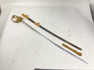 Lot 821 - 1920s German Naval Officer's dress sword by WKC