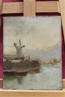 Lot 914 - Manner of Jan Hendrick Weissenbruch, oil on...