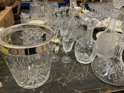 Lot 160 - Set of six Waterford crystal glasses and various other cut glass