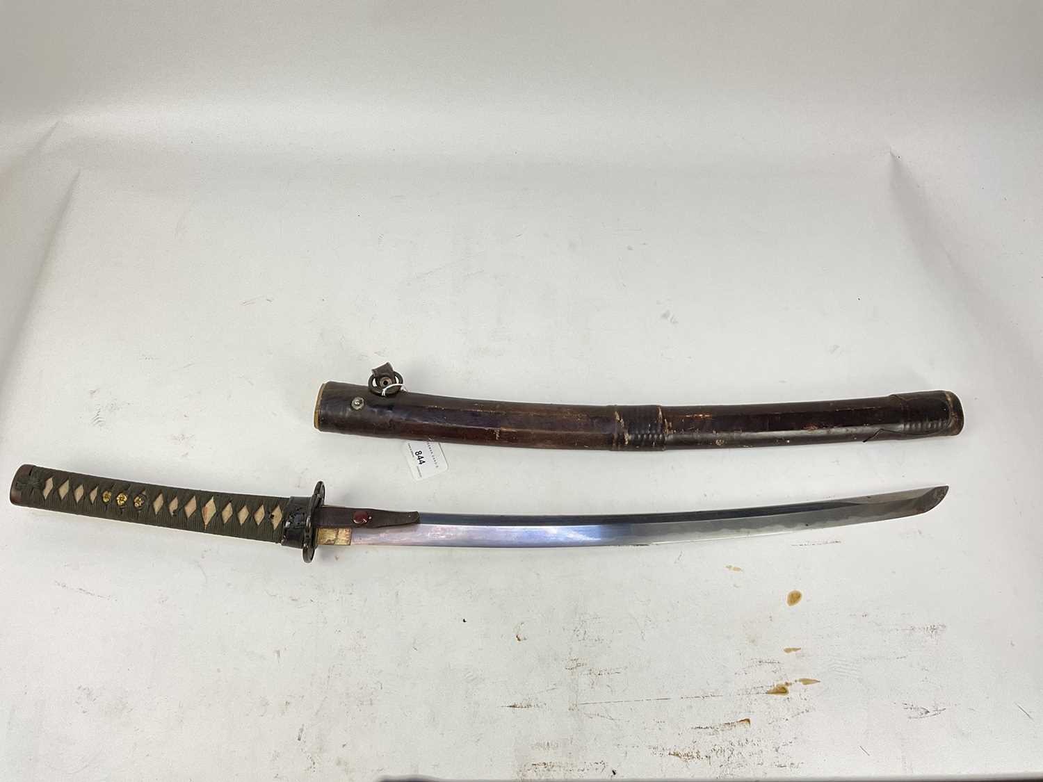 Lot 844 - Good quality Japanese Officer's Wakizashi sword