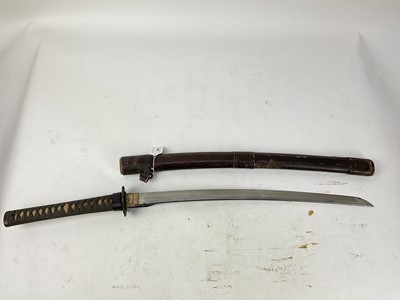 Lot 844 - Good quality Japanese Officer's Wakizashi sword