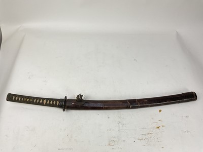 Lot 844 - Good quality Japanese Officer's Wakizashi sword