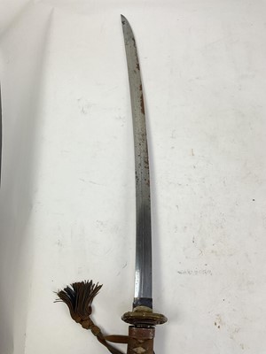 Lot 845 - Japanese Officer's Katana sword with early curved blade