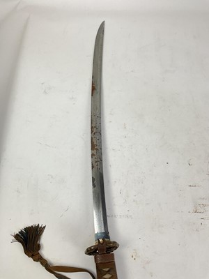 Lot 845 - Japanese Officer's Katana sword with early curved blade