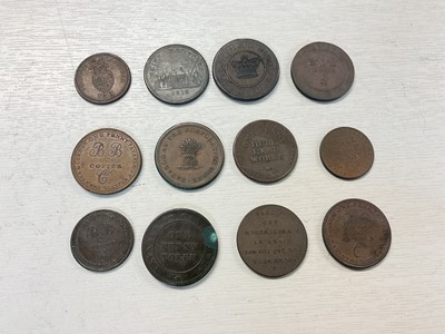 Lot 44 - G.B. - Mixed 19th century copper tokens to include various issuers (N.B. Mixed grades VG-EF) (52 coins)