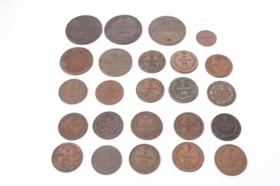 Lot 47 - Russia - Mixed 19th century Alexander I copper coins (N.B. Various denominations & grades) (24 coins)