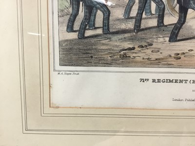 Lot 98 - Two military prints, Parker Gallery labels verso