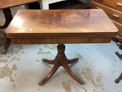 Lot 1147 - 19th century mahogany card table