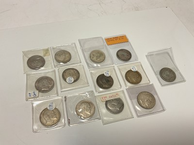 Lot 62 - India - Mixed Edward VII silver Rupees (N.B. Mixed dates & grades F to GVF) (13 coins)