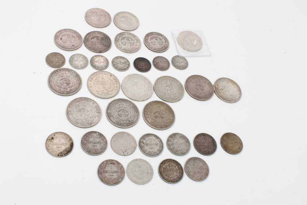 Lot 68 - South Africa - Late 19th century 'Kruger' mixed silver coinage to include Half Crowns, Florins, Shillings & Six Pences (N.B. Mixed dates & grades) (34 coins)