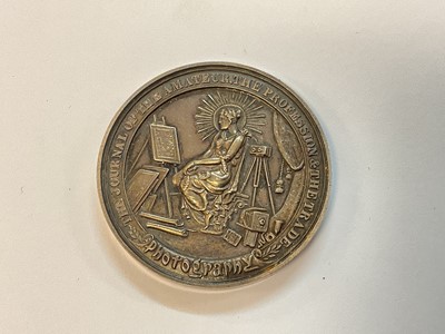 Lot 77 - World - Mixed commemorative Medallions to include G.B. silver Edward VII Coronation 1902 (Dia: 31mm), George V Silver Jubilee 1935 x 2 (Dia: 32mm), photography award dated 1893 (cased), copper Russ...