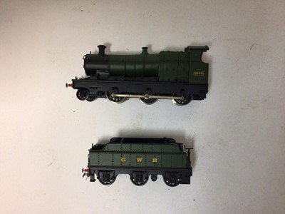 Lot 108 - Railway OO gauge selection of unboxed locomotives including Bachmann 60865 loco and tender, SR 2348 2-6-0 loco and tender, GWR 2-6-0 No 2649 loco and tender, Hornby 2-6-4 No 42394 locomotive (4)