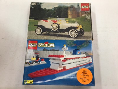 Lot 1873 - Boxed 1970s and later Lego sets, including 395 Rolls Royce, exclusive 1054 P&O ferry, numerous vehicles, etc