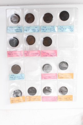 Lot 86 - World - Mixed 19th century copper tokens to include issues from Australia, New Zealand & Canada (N.B. Mixed denominations & grades) (47 coins)